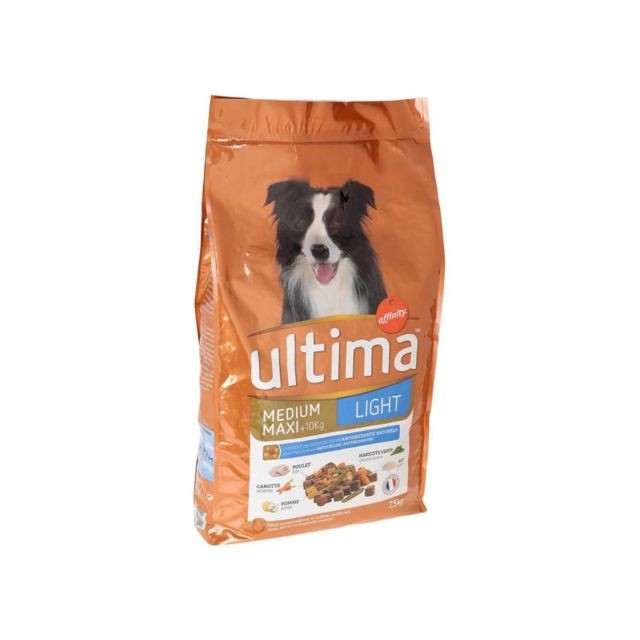 Ultima - ULTIMA Repas équilibré Light au poulet, aux légumes et fruits - Pour chien adulte Ultima  - Croquettes pour chien