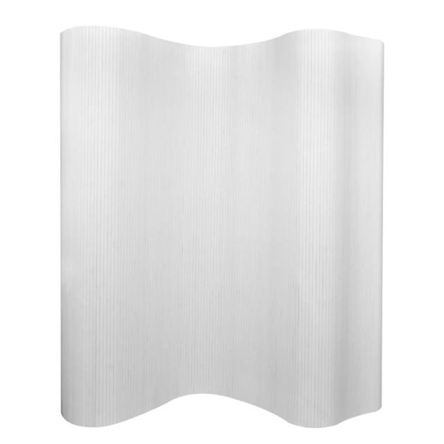 Vidaxl - Cloison de séparation Bambou Blanc 250 x 195 cm | Blanc - Matériaux