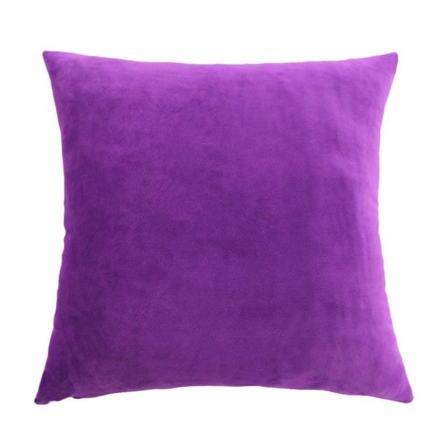 marque generique - housse de coussin décorative velours housse de coussin taie d'oreiller violet 50 x 50cm marque generique  - Coussin violet